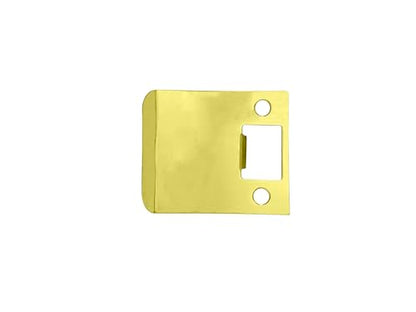 QCAA Solid Brass Extended Lip Strike, 3''X2-1/4", Polish Brass, 1 Pack, Made in Taiwan - color: Polish Brass(3"), size: 1 Pack