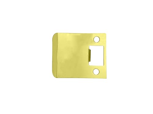 QCAA Solid Brass Extended Lip Strike, 3''X2-1/4", Polish Brass, 1 Pack, Made in Taiwan - color: Polish Brass(3"), size: 1 Pack