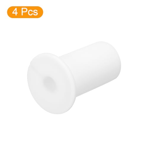 uxcell 4Pcs Wall Grommets for Cables 3/4 Inch Silicone Cable Wall Bushing Feed Through Cable Routing Kit Accessories Wall Cable Pass Through for Ethernet with 7mm Hole, White - color: White