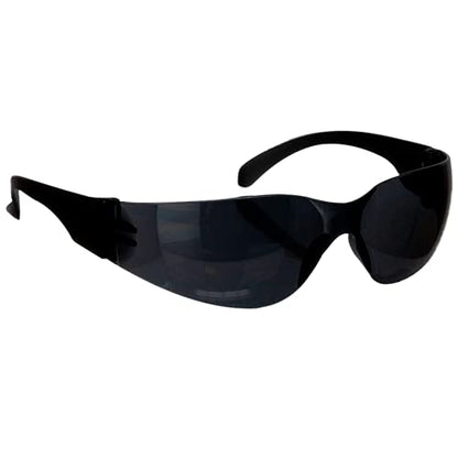 BISON LIFE Clear Safety Glasses – ANSI Z87.1 Scratch & Impact Resistant Wrap Around Eye Protection Goggles for Men & Women - color: Black/Black
