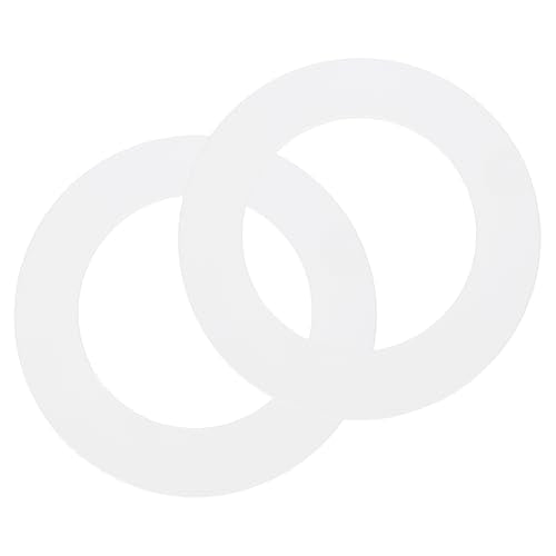 uxcell 2 Pack Goof Rings for 3" Recessed Lights, 3.2" ID 4.9" OD Steel Flat Goof Trim Ring Can Light Cover Plate Flush Mount Can Converter for Ceiling Wall Hole Decorative, Matte White - color: White, size: Fits: 3" Inch (cutout size approx 81mm/3.2")
