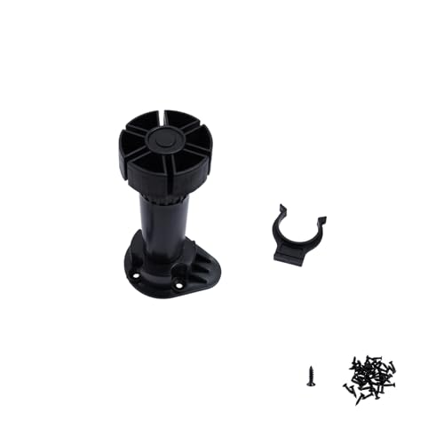 Adjustable Cabinet Levelers, Height Range from 4.72 to 5.9 Inches, Furniture Leveler Legs, Black Plastic Leveling Feet for Kitchen Cupboard Table Shelves Nightstands, 4Pcs - size: 4.72-5.9 Inch