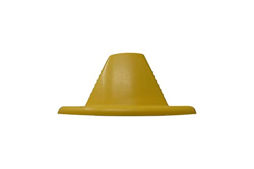 Shepherd Jumbo Rubber Door Wedge Stopper 3.5", Heavy Duty Non-Slip Door Stop for Home, Office & Industrial Use, Yellow - color: Yellow