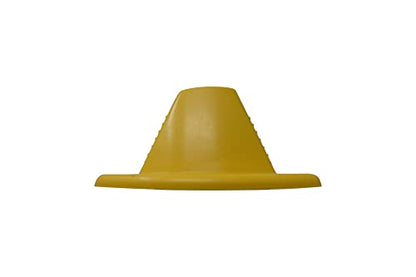 Shepherd Jumbo Rubber Door Wedge Stopper 3.5", Heavy Duty Non-Slip Door Stop for Home, Office & Industrial Use, Yellow - color: Yellow
