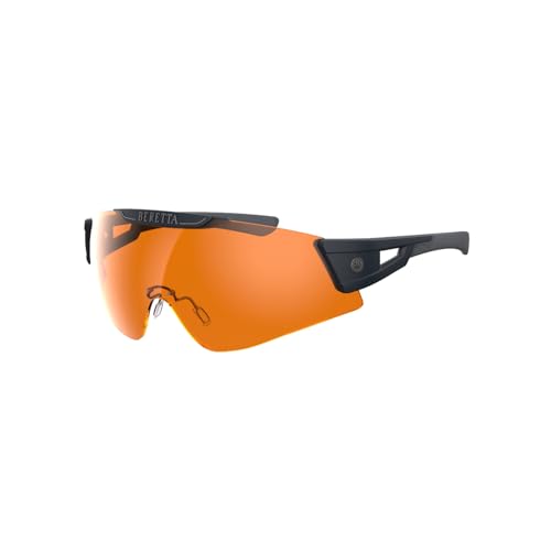 Beretta Intermask Wraparound Design Adjustable Protective Shooting Eyeglasses with Interchangeable Lenses (3 Colors per Pack) - color: Yellow & Magenta & Orange