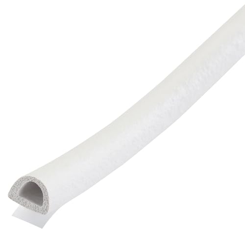 M-D Building Products 63628 1/4 in. x 5/16 in. x 17 ft. White Premium Rubber Window Seal for Medium Gaps - color: White, size: 1/4 In. X 5/16 In.