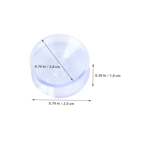 STOBOK 16pcs Table Top Bumper: Anti Slide and Scratch 20 Mm Transparent Non-Adhesive Rubber Pads for Table Top Spacer to Avoid The Movement of Glass - size: 2.00X2.00X1.00CM