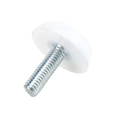 Antrader 16 Pack M6×18mm Furniture Lvelers,Table Leg Levelers,Levelling Foot Screw on Furniture Glides Foot Adjuster Mini Adjustable Feet, 23mm Base Diameter,White - color: White, size: M6×18mm