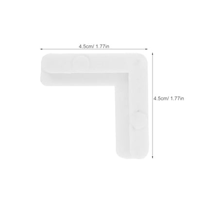 10PCS Plastic Corner Bracket,L Bracket Joint Window Screen Frame Corners for Braces Screen Door Fixed Angle Window Tool