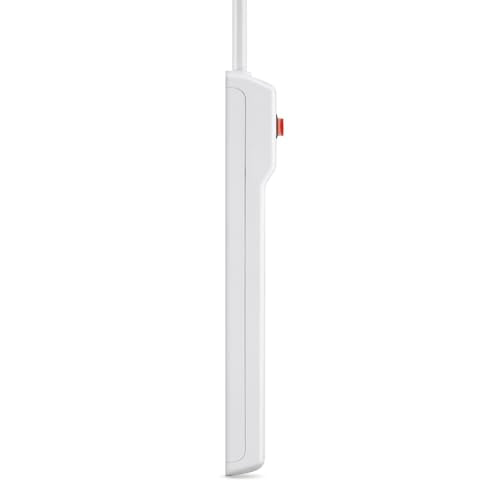 Belkin 6-Outlet Power Strip Surge Protector with 3-Foot Power Cord, 300 Joules (F5C047),White - style: 3 ft