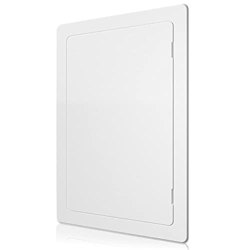 Access Panel for Drywall - 12 x 16 inch - Wall Hole Cover - Access Door - Plumbing Access Panel for Drywall - Heavy Durable Plastic White - size: 12 x 16