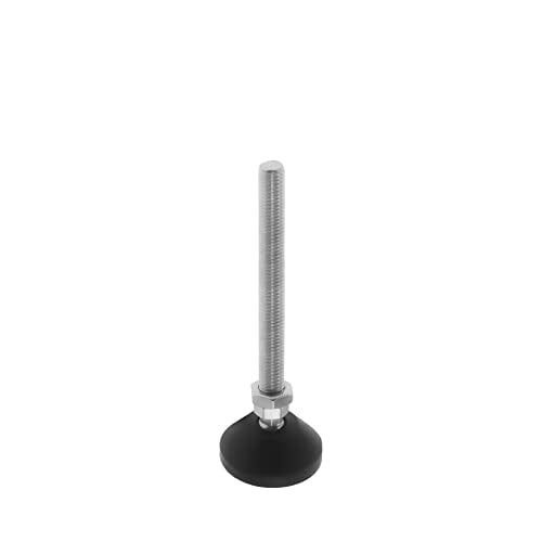 Adjustable Leveling Feet, Furniture Glide Swivel Leveling, 4PCS Swivel Furniture Levelers Legs, Heavy Duty Table Leg Extenders Glide for Chairs Workbench Cabinets Workbench Shelving Rack - size: M12 × 50mm × 150mm