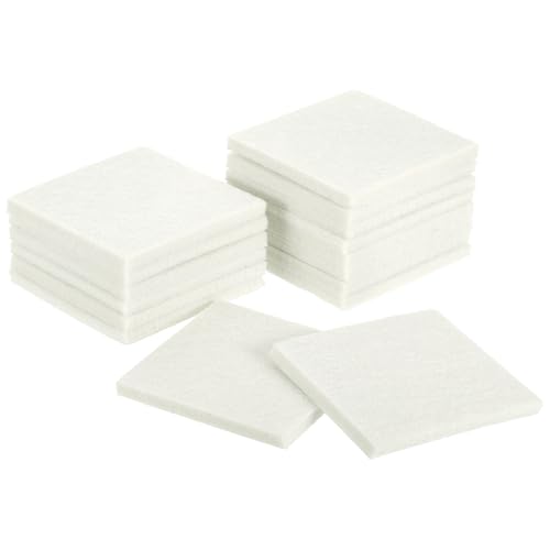 uxcell Furniture Pads, 16Pcs 2.5" - Square Self Adhesive Felt Furniture Pads, Floor Protectors for Furniture Feet Chairs Legs Hardwood Floors (Beige) - color: Beige, size: 2.5"