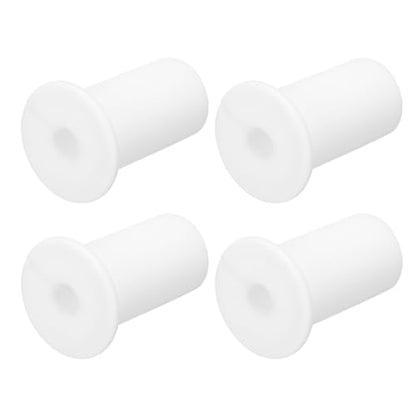 uxcell 4Pcs Wall Grommets for Cables 3/4 Inch Silicone Cable Wall Bushing Feed Through Cable Routing Kit Accessories Wall Cable Pass Through for Ethernet with 7mm Hole, White - color: White