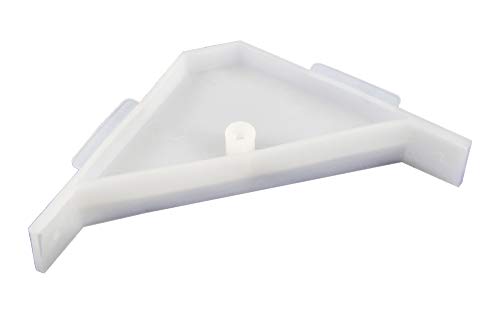 Berta 200-Pack, 90 Degree Cabinet Triangle Bracket, Plastic White Corner Support Braces - size: 200