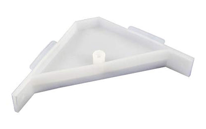 Berta 12-Pack, 90 Degree Cabinet Triangle Bracket, Plastic White Corner Support Braces - size: 12