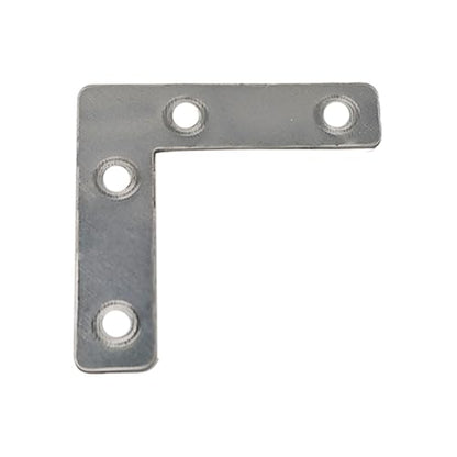 10PCS (60x60mm) Flat L Brackets Corner Braces, Heavy Duty Steel Right Angle Support Plates for Furniture, Shelves, Photo Frames, Cabinet Repair (Silver) - size: 2.36" x 2.36", style: Silver