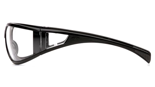 Pyramex Exeter Safety Eyewear - color: Clear H2x Anti-fog Lens/ Black Frame
