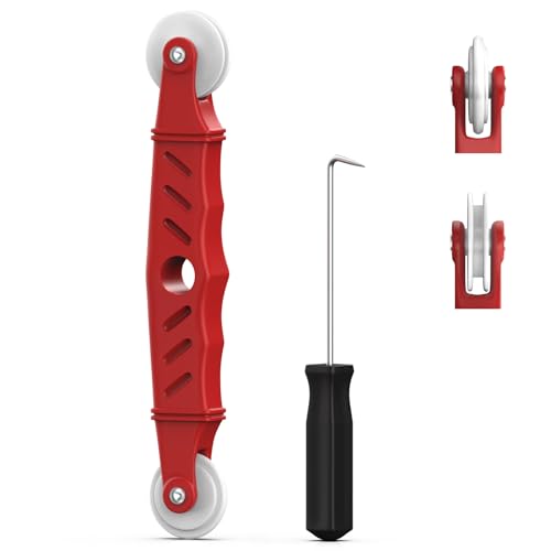Screen Roller Tool Set with Spline Removal Hook, 2pcs Window Screen Roller for Screen Installation Repair Replacement, Durable Screen Spline Tool Kit for Window Sliding Door Patio RV