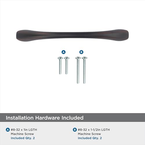 Amerock Vaile 3-3/4 inch (96mm) Center-to-Center Oil-Rubbed Bronze Cabinet Pull - 25 Pack - color: Oil Rubbed Bronze, size: 3-3/4 inch (96mm) Center-to-Center, style: 25 Pack