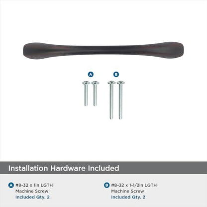 Amerock | Cabinet Pull | Oil Rubbed Bronze | 3-3/4 inch (96 mm) Center to Center | Vaile | 1 Pack | Drawer Pull | Drawer Handle | Cabinet Hardware - color: Oil Rubbed Bronze, size: 3-3/4 inch (96mm) Center-to-Center, style: Single