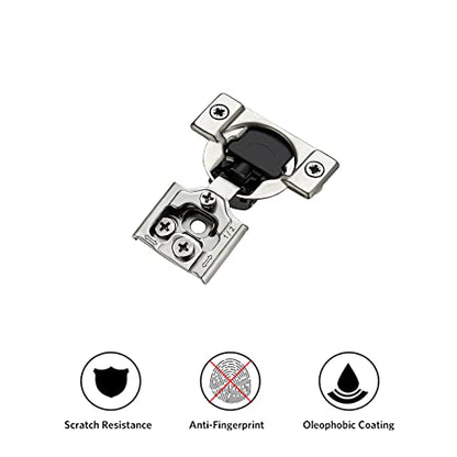 Ravinte 2 Pack 1 Pair 1/2 inch Overlay Soft Close Kitchen Cabinet Hinges Stainless Steel Adjustable Kitchen Hinges Satin Nickel Cabinet Hardware - size: 1/2 inch Overlay
