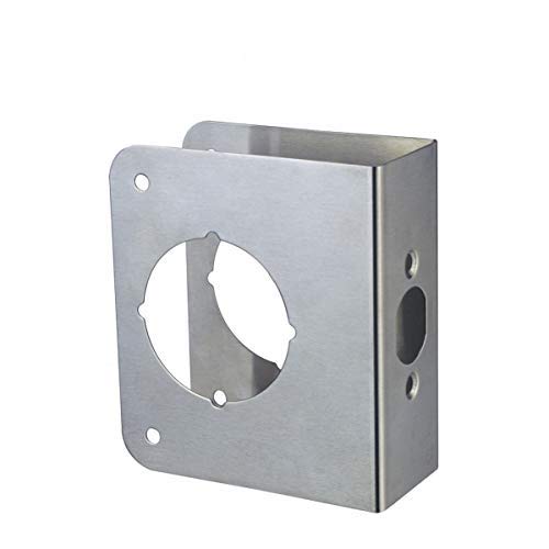 Door Guard Reinforcer 1-3/4-Inch Thick by 2-3/8-Inch Backset 2-1/8-Inch Bore Door Guard with Stainless Steel Color - color: K9005-SS