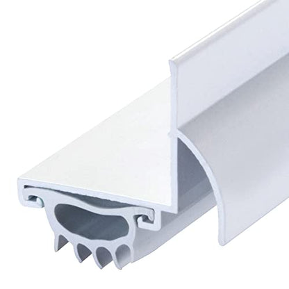 M-D Building Products 06395 36 in. White Aluminum L-Shape Screw-on Under Door Seal - color: White
