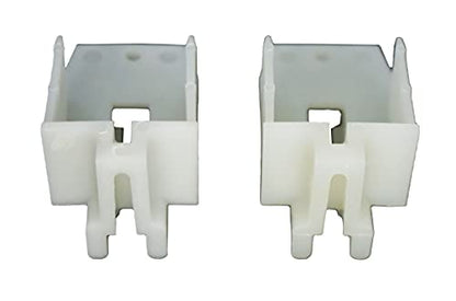 WRS 2-1/4" Pivot Bar Housing Set – Left & Right Hand Housing Replacement – Tilt Window Sash Support – Fixes Window that Won’t Tilt or Stay Balanced (White) - color: 2-1/4" LH & RH Pivot Bar Housing Set - White