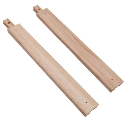 Wooden Drawer Slides 40cm Classic Wood Center Guide Track (15-3/4'') (Pack of 2) - size: 15-3/4'' (Pack of 2)