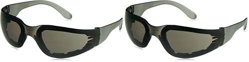 Radians Smoke Safety Glasses, Anti-Fog, Foam Lined, Regular (MRF121ID) (Pack of 2) - color: Multi, size: 1 Count (Pack of 2)