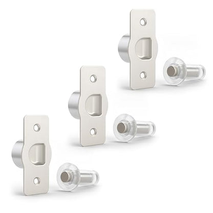 MEGA HANDLES Magnetic Door Stopper, Invisible Concealed Flush Mounted Magnetic Door Catch, Quick Install Wall Protector Magnet Door Stopper - 1.7 Inch - size: 3 Pack