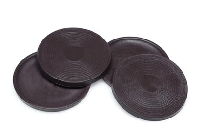 Slipstick Universal Non Slip Rubber Protector Pads (Set of 4) 3 Inch Round Gripper Pads to Prevent Sliding and Protect Hard Surfaces, Brown, CB755 - size: 3 Inch