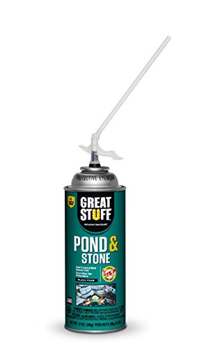GREAT STUFF Pond & Stone Gap Filler | Insulating Foam Sealant, 12 oz. Can – Black - size: Each, style: Pond & Stone