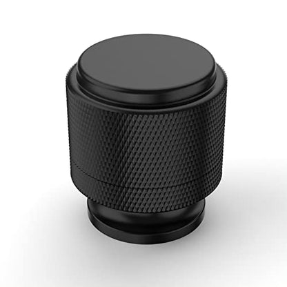 Asidrama 30 Pack Matte Black Kitchen Cabinet Knobs - Knurled Dresser Drawer Cabinet Hardware Zinc Knobs for Dresser Drawers - color: Matte Black, style: 30 Pack