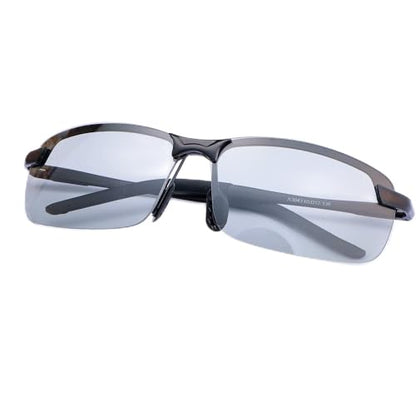 YIMI Polarized Photochromic Driving z87 Sunglasses For Men Women Day and Night safety glasses - color: Black Frame /Photochromic Anti-blue Light Lens