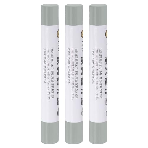 uxcell Furniture Repair Crayons, 3Pcs - Wood Wax Filler Stick, Furniture Markers Touch Up - for Scratches Holes Tables Desks Wooden Floors Cover Ups, Cold Gray - color: Cold Gray