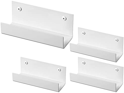 Blulu 4 Pcs Wall Mount Ladder Wall Wheelbarrow Hanger Steel Garage Storage Hook Wheelbarrow Hanger Heavy Duty Garage Storage Organizer for Hang Ladders Carts Chair Bicycle (White) - color: White