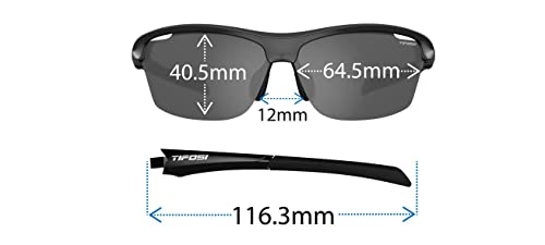 Tifosi Intense Sport Sunglasses Men & Women - Ideal For Golf, Pickleball, Running & Tennis. Vented Lenses Prevent Fogging - color: Silver W/Smoke Lens Blue Mirror