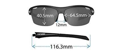 Tifosi Intense Sport Sunglasses Men & Women - Ideal For Golf, Pickleball, Running & Tennis. Vented Lenses Prevent Fogging - color: Silver W/Smoke Lens Blue Mirror