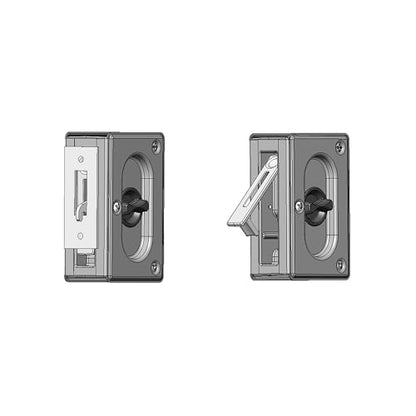 Prime-Line N 7368 Pocket Door Privacy Lock with Pull - Replace Old or Damaged Pocket Door Locks Quickly and Easily – Classic Bronze, 3-3/4” (Single Pack) - color: Classic Bronze