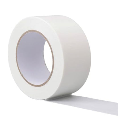 Duct Tape White 2 Inches x 30 Yards, No Residue, Waterproof, Tear by Hand, Heavy Duty, Strong Adhesive White Duct Tape for Repairs, Industrial, Professional Use - color: White