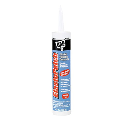 DAP ElastoPatch Smooth Flexible Patching Compound, White, 10.1 Oz (7079812276) - size: 10.1 Oz