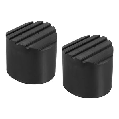 PATIKIL Ladder Non Slip Feet 2.4"/60mm, 2Pcs Rubber Round Foot Protective Mat Cushion Replacement for Telescopic Folding Extension Ladder Protection, Black - color: 60mm