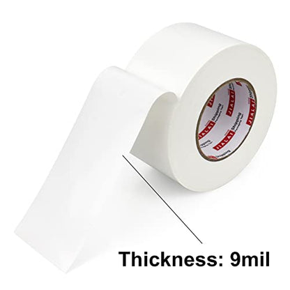 JIALAI HOME White Duct Tape 3 inch, Industrial Grade 3 inches x 55 Yards (164 ft), 9 Mil Heavy-Duty, Waterproof, UV Resistant for Crafts & Home Improvement - color: White
