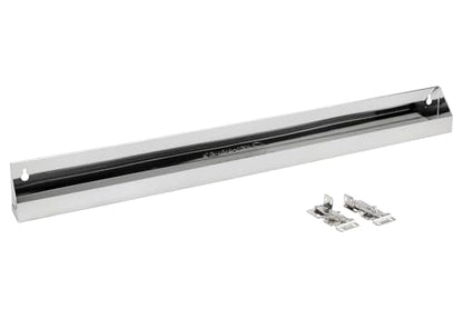 Rev-A-Shelf 31" Slim Tip-Out Sink Tray for Kitchen and Bathroom Base Cabinets, Large Pull Out Stainless Steel Storage Organizer, Silver, 6541-31-52 - size: 31" x 3" x 1.7"