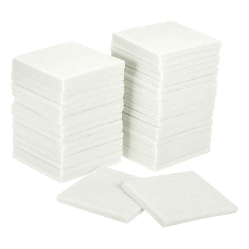 uxcell Furniture Pads, 36Pcs 2.5" - Square Self Adhesive Felt Furniture Pads, Floor Protectors for Furniture Feet Chairs Legs Hardwood Floors (Beige) - color: Beige, size: 2.5"
