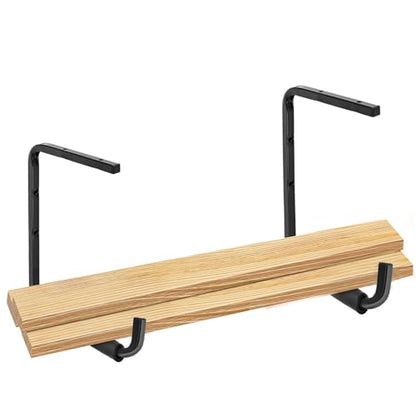 Utility Ceiling Ladder Hooks, Overhead Garage Storage Rack, Wall Mounted Hangers for Fishing Rod, Tools, Wood, Garden Hoses & Other Bulky Items (Pack of 4, 13.8 Inch)