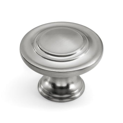 HESTIA HARDWARE 10 Pack | Silver Cabinet Knob Satin Nickel Kitchen Knobs for Cabinet Drawer Dresser Knobs Kitchen Cupboard Door, Bedroom Wardrobe Hardware (Z4.10.S) - color: Satin Nickel
