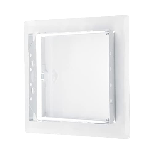 6" x 6" White Metal Access Panel, Service Shaft Door, Plumbing, Electricity Heating Alarm Wall for Drywall, Bathroom Services Hole Cover, Wall Covering - size: 6x6 Inch